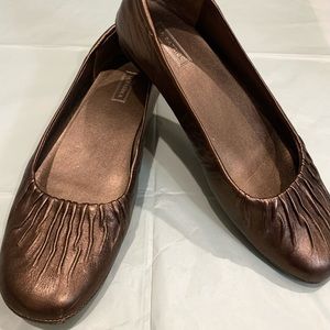M. Patrick bronze women’s slip on flats